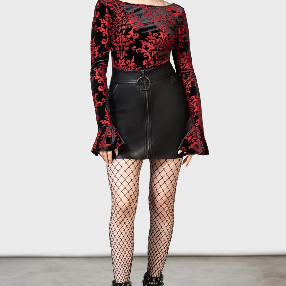 Killstar Twin Temple Unearthly mini skirt XL goth dolls SOLD OUT